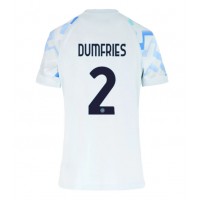 Stroje piłkarskie Inter Milan Denzel Dumfries #2 Koszulka Wyjazdowej dla damskie 2025-26 Krótki Rękaw